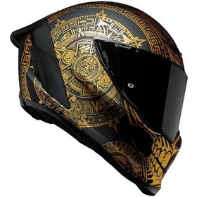 Resim Ruroc Eox Mictlan Kapalı Kask Siyah - Gold 