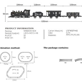 Resim Vardem Oyuncak Işıklı ve Sesli Buhar Çıkartan 15 Parça Tren Set - Standart / Standart 