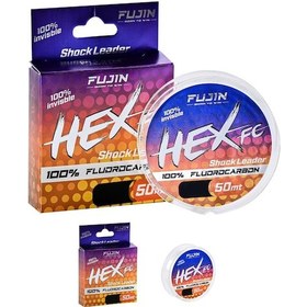 Resim Fujin Hex Fc Leader 50mt Fluorocarbon Misina 0.34mm 