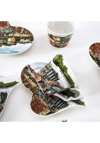 Resim Vitale 6'lı Alanya Desenli Kahve Fincanı Seti 