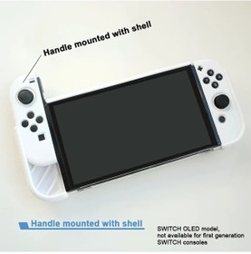 Resim Cloud011 Nintendo Switch Oled Taşınabilir Koruyucu Kılıf Beyaz Yumuşak İnce Toz Geçirmez 