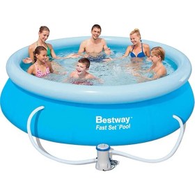Resim Bestway Motorlu Şişme Yüzme Havuzu Oyun Havuzu 305X76CM FE003 