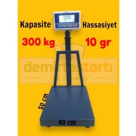Resim Demirtaş Tartı 300 kg 40X50 cm Sayıcı Baskül Hassas Sayım Baskülü Adet Sayar Baskül 