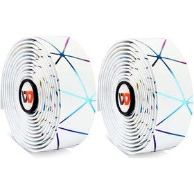 Resim Shineyee Süper Dayanıklı Yol Bisikleti Kol Tapası - Pu + Eva Malzeme, Su Geçirmez Ve Kayma Engellici, Renkli Desenli, 2 Adet Paket - Beyaz Renk Çok Renkli 