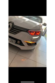 Resim at aydın tuning Renault Megane 4 Uyumlu Far Içi 4lü L Tip Rgb Angel 16 Renkli 