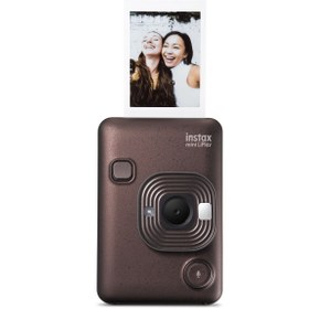 Resim Fujifilm Instax mini LiPlay Deep Bronze Fotoğraf Makinesi 20'li Film ve Çanta Hediye Seti 