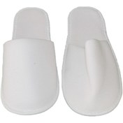 Resim PazarPazartesi 175 Çift Otel Terlik, Havlu Terlik Çift Katlı Polyester Tek Kullanımlık Terlik 