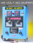 Resim Soyberg 4 Akülük Seri Şarj Cihazı - 460 - 48 Volt 60 Amper 