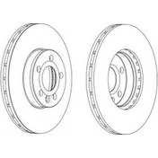 Resim Ferodo DDF1559 ÖN FREN DİSKİ SHARAN (95-10)T4 (90-98)GALAXY (95- 