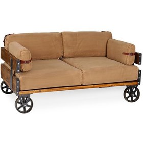 Resim Kütükhouse Wheel Cross Kanepe 2’Li 