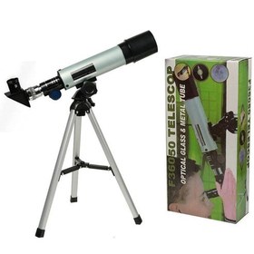 Resim 50x360 Mini Teleskop Kara Uzay Teleskobu Aliminyum Gövde Tripodlu 