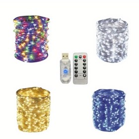 Resim USB Uzaktan Kumandalı LED Bakır Tel Işık, 8 Modlu, Bahçe, Düğün, Parti, Ağaç, Noel ve Tatil Süslemeleri İçin Uygun Dekoratif Aydınlatma 
