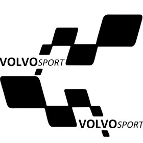 Resim TSC Volvo Sport Etiket Yapıştırma 30CMX11CM MMD335 