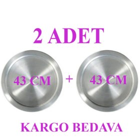 Resim 2 Adet 43 Cm Künefe Kadayıf Tabağı Tepsisi Geniş Ailelere Özel (Kargo Bedava) 
