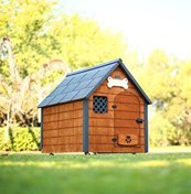 Resim Mandu Isı Yalıtımlı Large Ahşap Köpek Kulübesi 