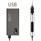 Resim Createtech Mini 3.6v Akülü Kablosuz Gravür Kalemi Ve Matkap Öğütücü Seti 