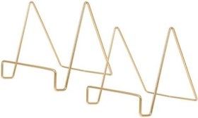 Resim 2 Adet Plaka Tutucu Ekran Standı Dekoratif Kitap Tutucu Plaka Tutucu Resim Masa Centerpiece Için Küçük Fotoğraf Standları Standı 