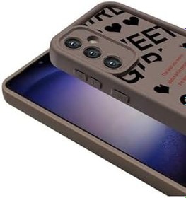 Resim M.TK moveteck Samsung Galaxy A55 Kılıf Yumuşak Renkli Lansman Silikon Coffe Desenli 3d Çıkıntılı Kenarlı Koruma, Açık Kahve, Tek Ebat, klas-a55-açıkkahve 
