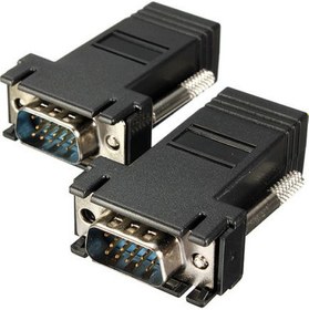 Resim 5059 Rj45 Vga Ekleme Ek 30 Metre Uzatıcı Cat5/6 Monitör Extender - 2 Adet 