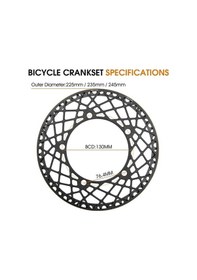 Resim Pazly West Biking Katlanır Bisiklet Alüminyum Alaşımlı Su Geçirmez Krank Takımı, Renk: 53t Kırmızı Kırmızı 