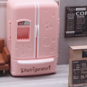 Resim 1 adet Sevimli Minyatür Buzdolabı | Simülasyon Mini Mobilya Model Süsler Ev Dekor Aksesuarları Mikro Peyzaj Sanat Dekorasyonu Pembe Renklerde Yaratıcı El Sanatları Hediyeler 