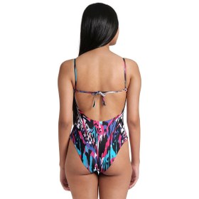 Resim Arena Water Prints Swimsuit Kadın Çok Renkli Yüzücü Mayosu 009398501 