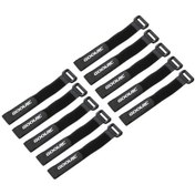 Resim 10 Adet Yüksek Kaliteli Rc Pil Kaymaz Bağlama Kayışı - 21x2cm Siyah 