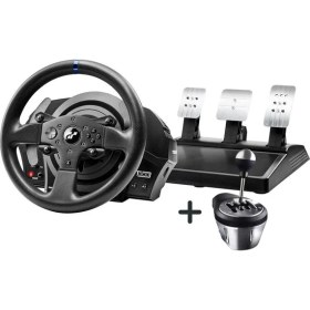 Resim Thrustmaster T300RS Gt 1080° Dönüş Açılı (Pc-Ps) Uyumlu Pedal ve Direksiyon Seti + Uyumlu Shifter (Vites) TH8A USB 7+1 