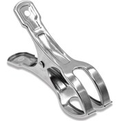 Resim Havlu Klipsleri - 10'lu Paket Büyük Paslanmaz Çelik Mandallar, Şezlonglar Ve Havuz Örtüleri İçin Dev Ağır Hizmet Tipi Mandallar 