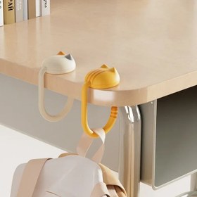 Resim Kawaii Kediler Çanta Askısı Ayarlanabilir Çanta Kanca Masa Yanı El Çantası Tutucu Seyahat Çanta Saklama Tutucu Ev Ofis İçin Masa Düzenleyicileri 