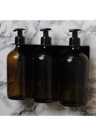 Resim 3'lü Set Sıvı Sabunluk, Banyo Şampuanlık , Duş Jelilik, Sıvı Yağ 