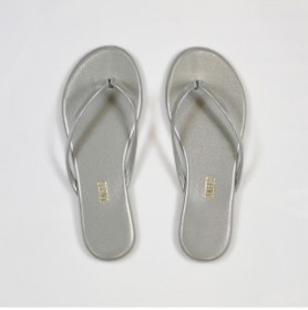 Resim Kadın Parıltılı Silver Parmak Arası Terlik Parıltılı Silver Gümüş 