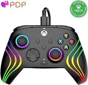 Resim PDP Gaming Afterglow™ Wave Enhanced Wired Controller for Xbox Series X|S, Xbox One and Windows 10/11 PC, advanced gamepad video game controller, Officially Licensed by Microsoft for Xbox, Black 