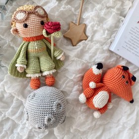 Resim Amigurumi Küçük Prens Oyuncak Seti - 4 Parça Bebek Seti 