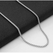 Resim Genel Markalar Erkek Gri Örme Model Çelik Zincir Kolye Eck0125 