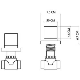 Resim Fsv-205 Ankastre Stop Valf Siyah Diğer 