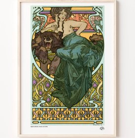 Resim Kadın ve Ayı, Poster 