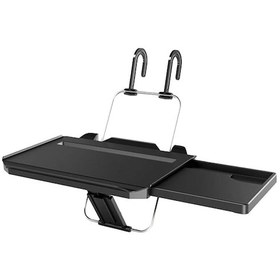 Resim Evrensel Araba Direksiyon Tekerleği Koltuğu Tepsi Masası Seyahat Masası Dizüstü Bilgisayar, Tablet Masası Başlık Tepsisi Çalışma Yazma Yeme İçin 