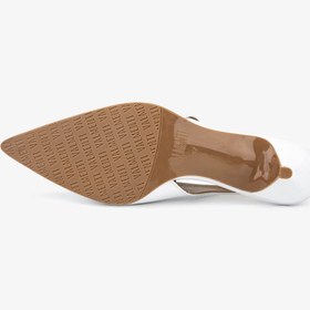 Resim Valmenti Kadın Hakiki Deri Beyaz Slingback Ayakkabı VLM7262 - 38 