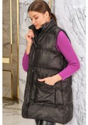 Resim Z6729 Dewberry Hk Style Bayan Yelek-düz Siyah Düz Siyah 