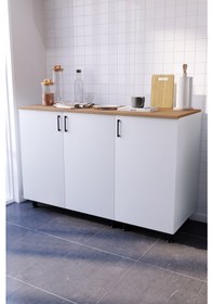 Resim Aden Mutfak Dolabı Alt Modül 135cm Tezgah Dahil 