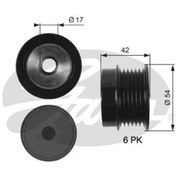 Resim GATES OAP7035 ALTERNATÖR KASNAĞI RULMANLI VECTRA C ASTRA H ZAFIRA 