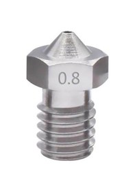 Resim Koodmax 3d Yazıcı Printer E3d V5-v6 Mk8 Extruder 1.75mm / 0.8mm Paslanmaz Çelik Nozzle M6 