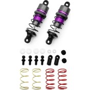Resim Sanning 1/10 1 Çift Metal Hidrolik Amortisörler Rc Uzaktan Kumanda Araba Düz Yarış Drift Araba (67MM) Mor (Yurt Dışından) 