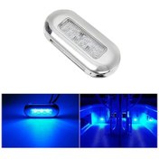 Resim Mk-056 Gemi / Yat 3 İnç 12v Led Suya Dayanıklı Paslanmaz Çelik Sualtı Işığı Mavi Işık 