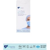 Resim Morven Melantis Medikal Tek Kullanımlık 3 Katlı Telli Cerrahi Maske 10'lu Beyaz 
