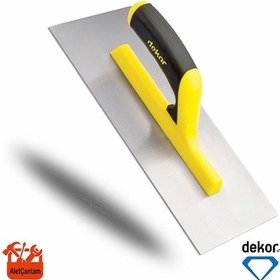 Resim Dekor Alçı Malası Yay Çeliği 35 CM Açık Sap 