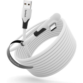 Resim Syntech 16FT Link Kablosu - Meta/oculus Quest 3, 3s, Pico 4/ultra Vr Başlıklarıyla Uyumlu, LED Işıklı Type-C USB 3.0 Yüksek Hızlı Veri Aktarım Kablosu, Pc/steamvr Için 