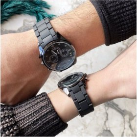 Resim Spectrum Bika Time Sevgili Saati Siyah Renk Bay Bayan Kol Saati Çift Saat 