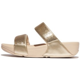 Resim 675 Platino Espadril / Keten Kadın Jf2 Fitflop Lulu Sequın Slıdes 675 Platino Altın 
